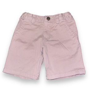 Girls Cat and Jack flat front light pink chino shorts| size 5